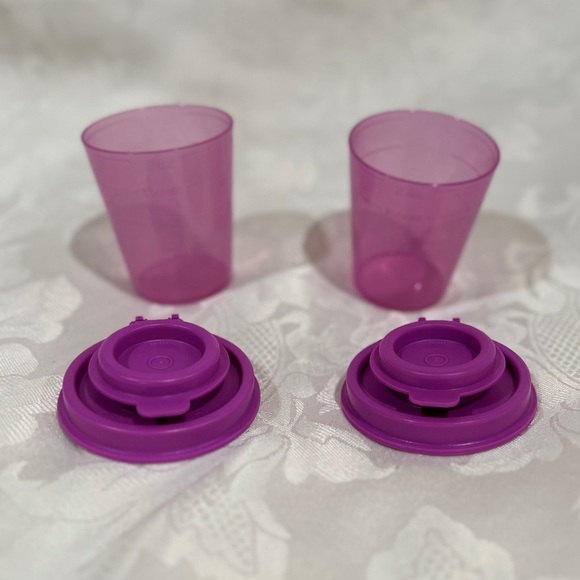 NWOT Tupperware Purple Mini Salt and Pepper Shakers - Picture 2 of 3
